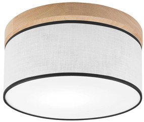 Brilagi - LED Plafon BELLADONNA 1xE27/15W/230V śr. 30 cm biały/dąb