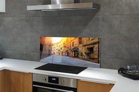 Panel szklany do Kuchni Malownicza Włoska Uliczka