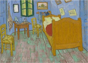 Obraz na szkle - Vincent van Gogh, The Bedroom, reprodukcje (70x50 cm)