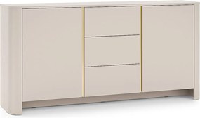 Komoda Kaszmir 168 x 39 x 84 cm | Nowoczesny mebel z zaokrąglonymi krawędziami