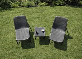 Zestaw mebli ogrodowych Spritz DC30+DT07 na taras i balkon, kolor szary