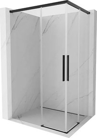 Mexen Rox Duo kabina prysznicowa rozsuwana 120 x 80 cm, transparent, czarna - 8C2D-120-080-70-00