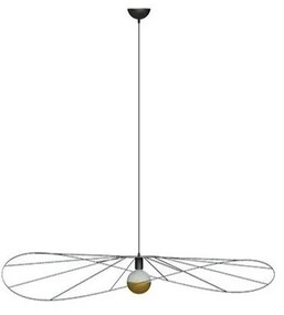 Czarna lampa wisząca ø 70 cm Elliot – Sollux