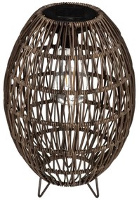 Lampion solarny z plecionym kloszem, Ø 21cm