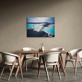 Obraz drewnianego mostu (70x50 cm)