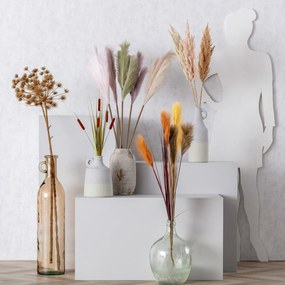 Gałązka Trawy Pampasowej 90cm cream