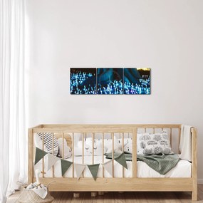 Obraz - Magiczne drzewo (z zegarem) (90x30 cm)