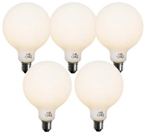 Zestaw 5 żarówek LED Opal G125 E27 3-stopniowo ściemnialnych 4W 450 lm 3000K