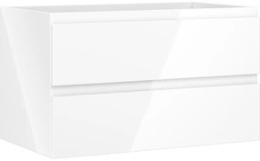 Mexen Orio szafka łazienkowa podumywalkowa 80 cm, 2 szuflady, biała połysk - 91A10-08047-2-BFF00