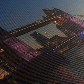 Obraz - Tower bridge (z zegarem) (90x30 cm)