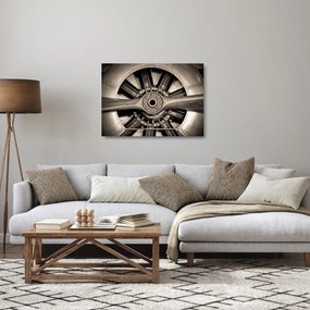 Obraz na szkle - Śmigło pneumatyczne (70x50 cm)