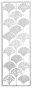 Metalowa dekoracja ścienna 32x90 cm Gingko – Wallity