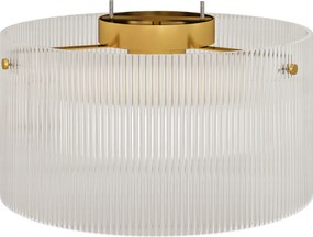 HOMCOM Lampa sufitowa z abażurem z akrylu, Metal, Kompatybilna z halogenem i LED