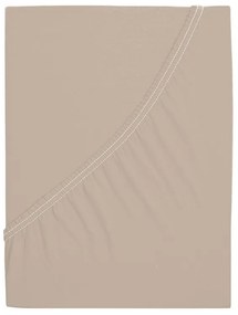4home prześcieradło jersey Ideal kawowy, 180 x 200 cm, 180 x 200 cm
