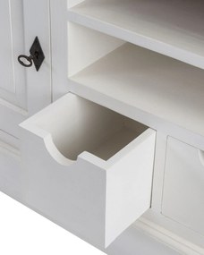 Szafka RTV Brighton 150x40x65cm white&amp;natural
