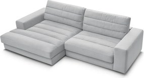 Jasnoszary aksamitny narożnik (lewostronny/z szezlongiem) Sierra – Bobochic Paris