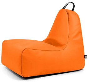 Pomarańczowy worek do siedzenia z imitacji skóry Chill XL – So Soft?