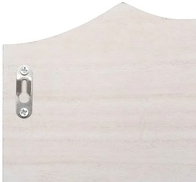 Biały wieszak ścienny z półką K8-T96