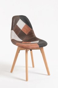 Krzeso Kelen Patchwork ze sztucznej skóry