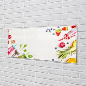 Szklany Panel Zielony Koktajl Szpinakowy