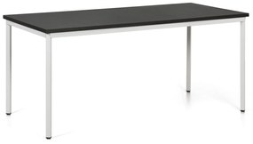 Stół jadalniany TRIVIA, 160x80 cm, szara podstawa, wenge