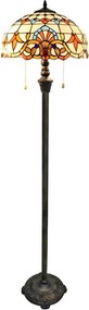 Brilagi - Witrażowa lampa stojąca Tiffany MIRABELLA 2xE27/60W/230V