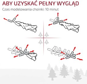 HOMCOM Choinka z szyszkami, pokryta śniegiem, niepalna, stabilna, Ø60 x 100H cm, Zielony/Złoty | Aosom PL