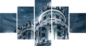 Obraz architektury w ciemności (125x70 cm)