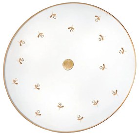 Kolarz 731.U13.4.160 - Kinkiet NONNA 3x E27/60W/230V, śr. 42 cm, z motywem kwiatowym, różowe złoto