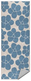 Niebieski chodnik odpowiedni do prania 80x200 cm Blue Meadow – Mila Home