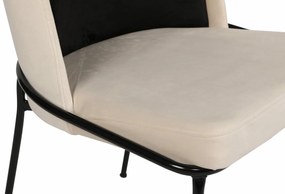 Zestaw krzeseł do jadalni Dore Black and Cream, 2szt., 2 szt.
