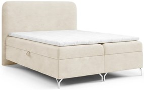 Kremowe łóżko kontynentalne 5 rozmiarów Z7-F36