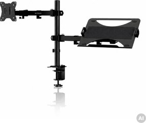 Uchwyt na monitor i laptop 2 w 1 czarny: MARK