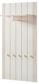 Biały zestaw do przedpokoju z litego drewna sosnowego 60x120x25 cm Anita – Støraa