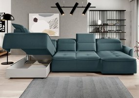 Narożnik MURILLO XL z elektryczną regulacją siedziska Lewostronny w tkaninie VOUGE 12 WERSAL