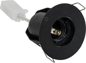 Zestaw 6 nowoczesnych reflektorów wpuszczanych czarnych - Insight