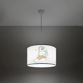 Lampy wiszące nowoczesny Lincrone, PVC - 1 źródło światła 3000K - L.40 x H.95 cm - wielokolorowy