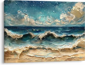 Obraz - Malowanie morza (70x50 cm)