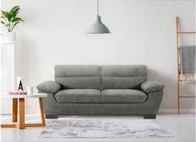 Sofa materiałowa "Dallas" - 210 X 88 X 90 cm - 3-osobowa - Szary