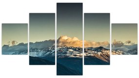Obraz - szczyty górskie (125x70 cm)
