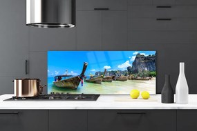 Szkło nad Blatem Łódź Rybacka Na Piasku