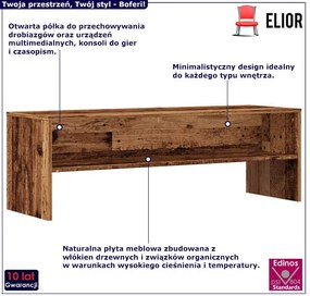Szafka pod telewizor z półką stare drewno - Sarsa