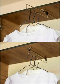 Garderoba ROJ 21 Dąb Craft Złoty + Zielony