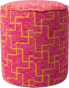 Taboret XENOS 39x35 cm, różowofioletowy