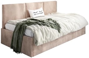 Beżowe łóżko sofa z funkcją spania Huzox 4X - 4 rozmiary