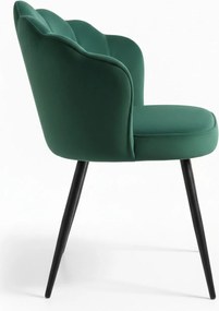 Krzeso Blume Aksamitne Czarne Nogi