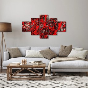 Obraz - Ekspresyjna abstrakcja (125x70 cm)