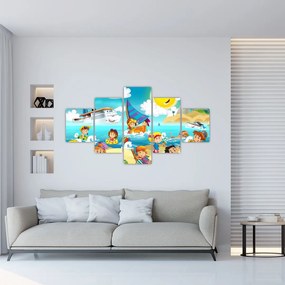 Obraz - Dzień na plaży (125x70 cm)