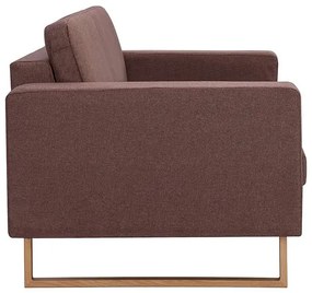 Elegancka trzyosobowa sofa Williams 3X - brązowa