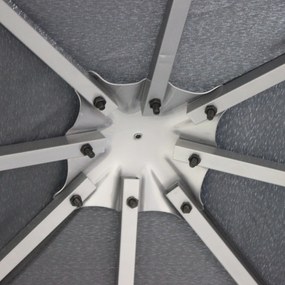 Outsunny Altana Ogrodowa 3x3m Szara Stal Poliester Namiot Imprezowy Wodoodporny na Zewnątrz | Aosom PL